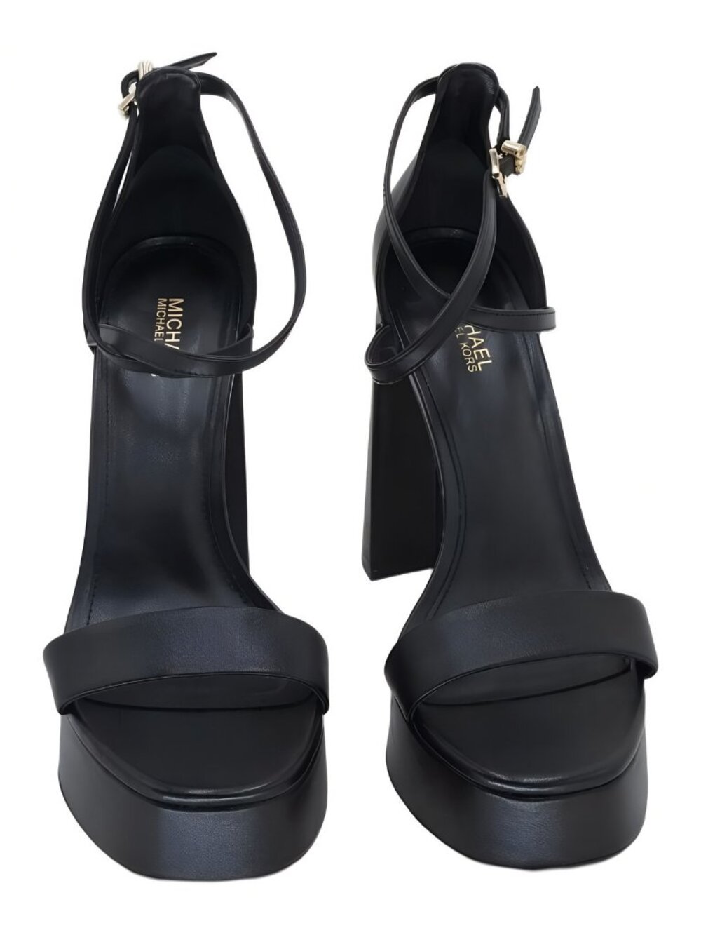 Michael Kors Womens Cami Platform Sandals 5in Heel 1.25in Platform Black 7.5M - Picture 5 of 6